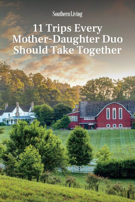 Celebrate Mom in style with one of these 11 life-changing trips throughout the South, designed to usher the two of you into that next, beautiful phase of your bond: friendship. #southerntravel #motherdaughter #motherdaughtertrips #roadtrip #travelideas Mother Daughter Road Trip Ideas, Mother Daughter Getaway Ideas, Mother Daughter Trip Ideas, Mother Daughter Trips, Girls Trip Ideas, Christmas Getaways, Mother Daughter Trip, Girls Trips, Southern Travel