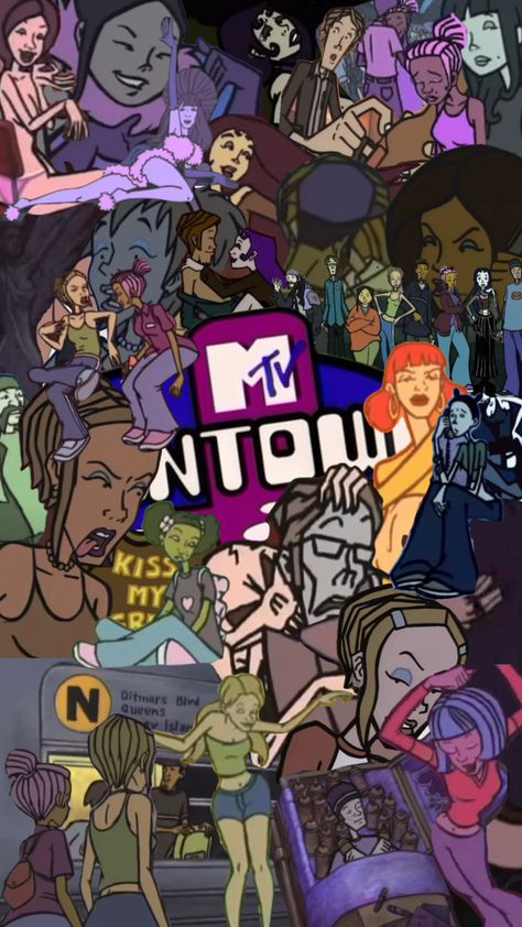 mtv downtown 🌃 Serena Downtown Mtv Wallpaper, Mtv Downtown Background, Mtv Downtown Wallpaper, Mtvs Downtown, Downtown Mtv, Mtv Downtown, Cool Posters, Art Stuff, Time Travel