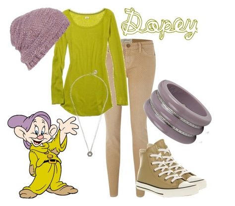 "Dopey" by ravencraftwriter ❤ liked on Polyvore featuring Current/Elliott, American Eagle Outfitters, Converse, Topshop, Marc by Marc Jacobs, Miriam Salat, skinny jeans, long pendant necklaces, disney and khaki Dopey Disneybound, Dopey Costume, 7 Dwarfs Costume, Dwarfs Costume, Long Pendant Necklaces, Disney Trip Surprise, Disney Bound Outfits Casual, Snow White 7 Dwarfs, Disney Outfits Women