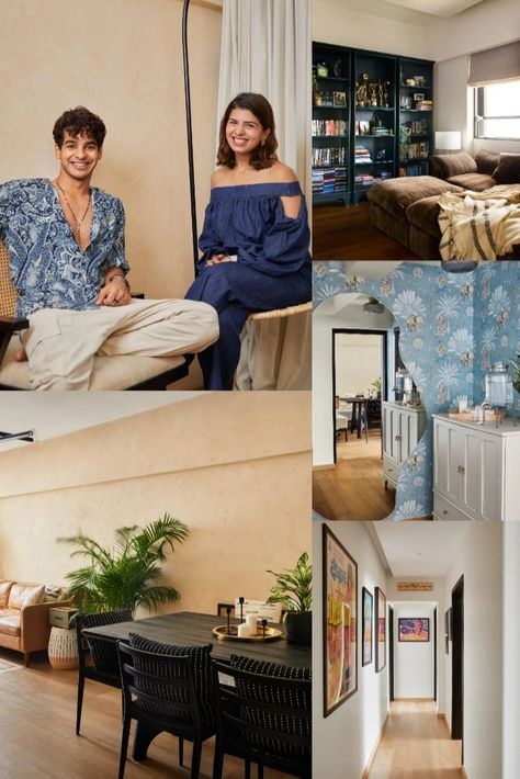 With earthy tones, vintage posters and lots of cosy nooks, the Essajees Atelier-designed home for Ishaan Khatter makes for the perfect evenings indoors. Ishaan Khatter, Vintage Apartment Decor, Eclectic Vintage Decor, Male Bedroom, Male Bedroom Ideas, Vintage Apartment, Ikea Finds, Asian Paints, Mens Bedroom