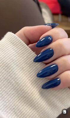 Navy Nails, November Nails, Airbrush Nails, Pointed Nails, Classy Acrylic Nails, Ballerina Nails, Minimalist Nails, Opi Nails, Types Of Nails