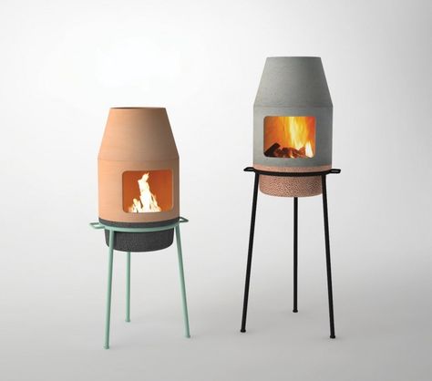 Faro-Fireplace-3 Eco Fireplace, Assiette Design, Portable Fireplace, Fireplace Design, Design Milk, Outdoor Fire, Outdoor Fireplace, Outdoor Fire Pit, A Chair