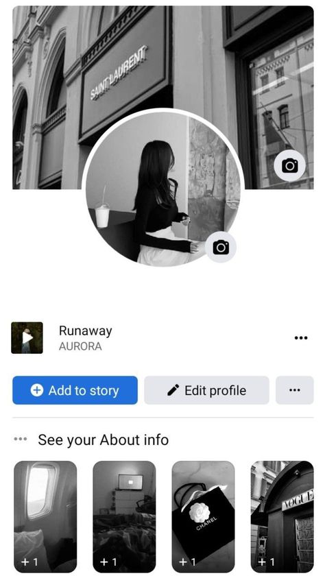 Fb Layout Black And White, Black And White Featured Photo, Aesthetic Pictures For Featured Photos, Black And White Layout Facebook, Black Layout Facebook Highlights, Fb Featured Photo Aesthetic, Facebook Featured Photos Ideas, Facebook Layouts With Highlights, Facebook Feature Photo Ideas