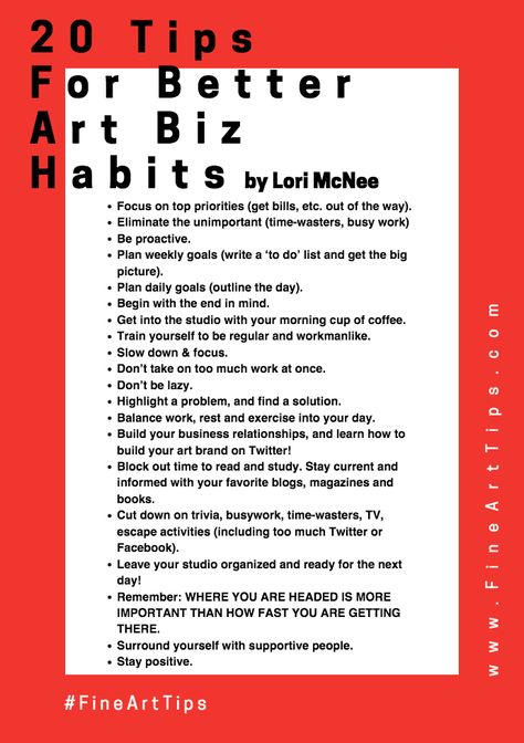 Recently, I was asked by the Artists Network to share some art business advice to their readers. With over 30 years experience of being a professional artist, I quickly came up with a lot of helpful art biz ideas ranging from art studio storage and functionality, Studio Storage Ideas, Art Booth, Art Studio Storage, Studio Storage, Yt Videos, Social Media Advice, Work Habits, Art Biz, Art Teaching