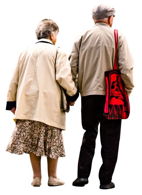 Elderly couple holding hands walking Garry Knight/CC-Attribution-ShareAlike Render People, People Cutout, Cut Out People, Old Couple, People Png, Human Figure Sketches, Walking People, Elderly Couples, Couple Holding Hands