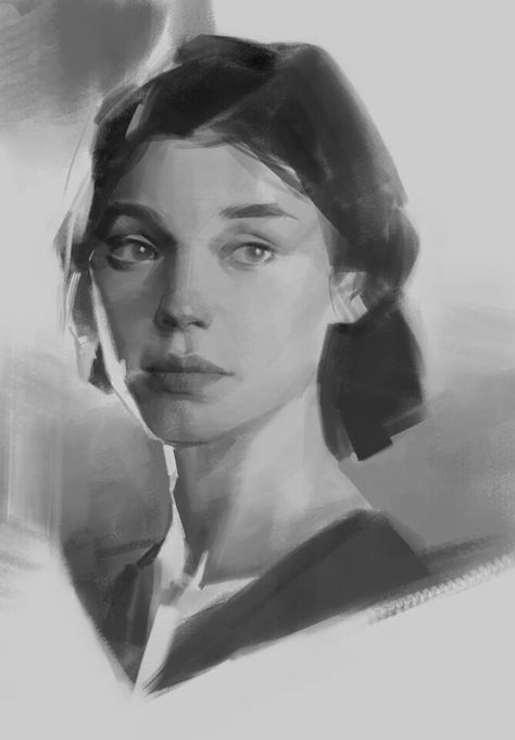 ArtStation - учеба ~, Мин Сяо Value Study, Value Painting, Pencil Sketch Portrait, Gray Scale, Face Drawing Reference, Academic Art, Islamic Art Pattern, Illustration Art Drawing, Drawing Digital