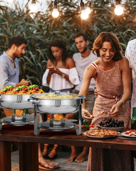 Chafing Dish Buffet Set, 2 Pack 5-Quart Round Buffet Chafe Warmer Set, 410 Stainless Steel Chafing Dish Buffet Food Warmer with Glass Lid & Holder 60% off! Only $55 https://go.sylikes.com/eBEmv4BhxC3N L!nk to purchase is located in my bio/profile @minionrun_deals Chafing Dish, Buffet Set, Food Warmer, Chafing Dishes, Buffet Food, 2 Pack