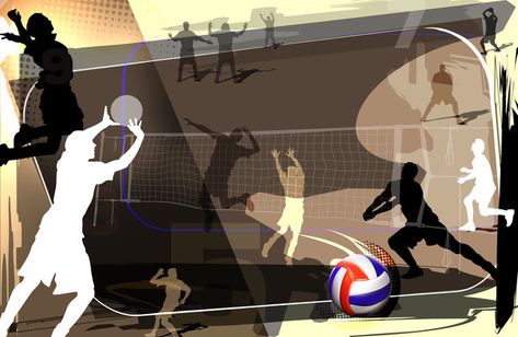 Volleyball posters Poster Bola, Volleyball Backgrounds, Volleyball Poster, Volleyball Posters, Volleyball Wallpaper, Sketch Background, Graphic Shapes Design, Cute Love Photos, Haikyuu Volleyball