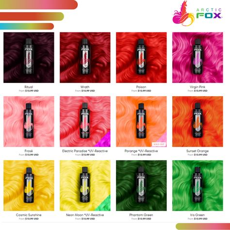 Tired of pallid hues? Hmm… Let me guess, experimenting with new vibrant live colors is something you seek. We are all for it now! Hair Dye Color Chart, Artic Fox Hair, Big Waves Hair, Arctic Fox Hair Dye, Fox Hair Color, Arctic Fox Hair Color, Fox Hair, Hair Color Chart, Dyed Hair Inspiration