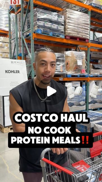 Trent Harrison | Online Fitness Coach on Instagram: "If you hate cooking, these are the exact NO COOK protein meals you need to grab on your next Costco run 🏃🏾‍♂️   These easy cook macro friendly protein meals will help you hit your protein goals and taste amazing.   Comment the word “PROTEIN” if you want me to send over my Costco protein grocery list for your next grocery haul‼️  #protein #friedchicken #popeyes #chickfila #raisingcanes #fitness #fitnesstips #nutrition #mealprep #grocery #grocerystore #abs #loseweight #weightloss" Costco High Protein Meals, Macro Friendly Costco Finds, Protein Grocery List, Trent Harrison, Costco Protein, Meal Prep Grocery List, Cheap Protein, Protein Foods List, Protein Goals