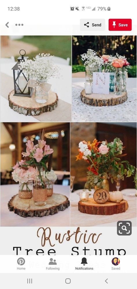 Unique Rustic Wedding, Fun Wedding Decor, Rustic Wedding Decorations, Wedding Motifs, Wedding Decor Ideas, Woodsy Wedding, Unique Wedding Flowers, Wedding Floral Centerpieces, Flower Centerpieces Wedding