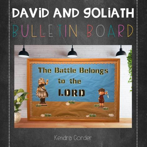 Bible Bulletin Boards, Reading Fair, David And Goliath, 52 Weeks, Vacation Bible School, Busy Teacher, Bible School, 5th Grades, Natural Living