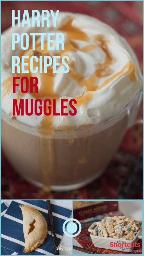 Harry Potter Recipes & Crafts that are perfect for muggles and wizards. Everything from Pumpkin Pasties to Butterbeer. | @AFewShortcuts #harrypotter #butterbeer #recipes #crafts #pumpkin Harry Potter Recipes, Pumpkin Pasties, Themed Recipes, Harry Potter Food, Kid Food, Harry Potter Party, Feeding Kids, Picky Eaters, Fun Stuff