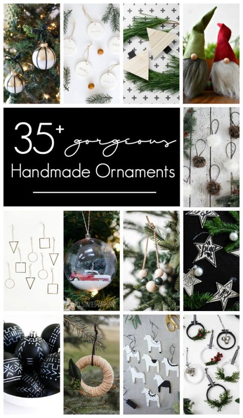 Card Diy Ideas, Christmas Card Diy, Burlap Ornaments, Modern Christmas Ornaments, Diy Christmas Tree Ornaments, Easy Handmade, Ornament Diy, Homemade Ornaments, Modern Christmas Decor