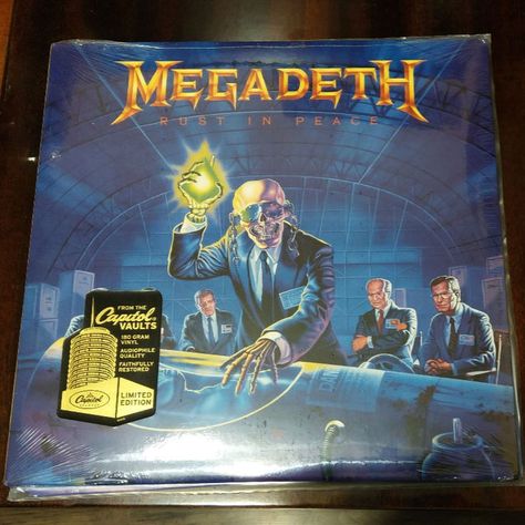 MEGADETH - Rust In Peace (180g Vinyl) Rust In Peace, Vinyl Music, New Price, Audiophile, Black Vinyl, In Peace, Hard Rock, Heavy Metal, Rust