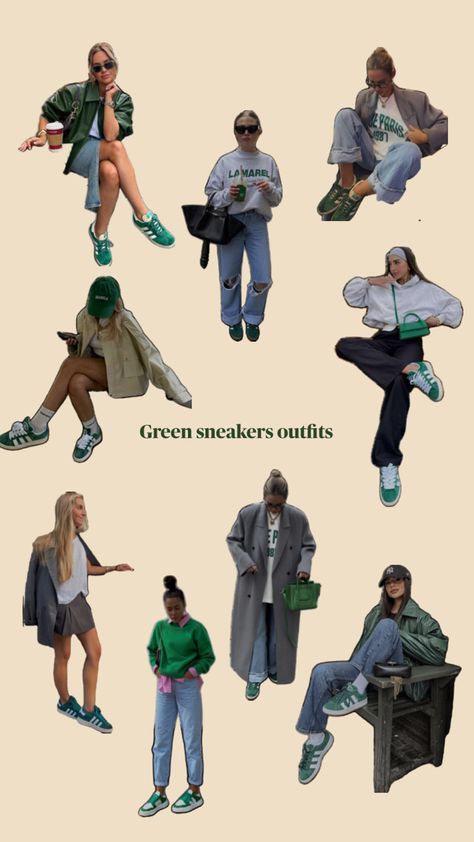 Sneakers Outfit Work, Green Sneakers, Sneakers Outfit, Adidas Gazelle, Work Outfit, Fall Outfits, Adidas, My Style, Sneakers