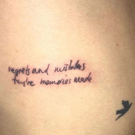 Adele’s Tattoos, Adele Inspired Tattoo Ideas, Adele Inspired Tattoo, Adele Lyrics Tattoo, Queen Lyrics Tattoo, Adele Tattoo Ideas Lyrics, No Regrets Only Memories Tattoo, Adele Tattoo Ideas, Adele Tattoo