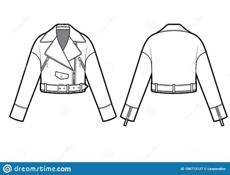 Jacket Drawing, Flat Drawings, Doodle Art Drawing, Flat Sketches, Clothing Design Sketches, Vector Sketch, Fashion Sketch, Leather Jacket Outfits, Sketch Illustration