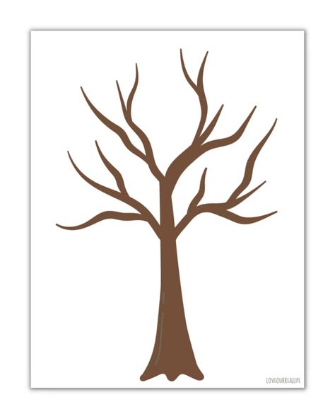 FREE Printable Trees Without Leaves Template - 19 Pages Thankful Tree Printable, Tree Printable Free, Leaves Template Free Printable, Trees Without Leaves, Leaves Template, Fall Leaf Template, Printable Tree, Tree Drawing Simple, Christmas Tree Stencil