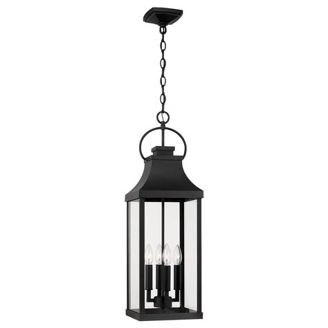 Birch Lane™ Muriel 4 - Light Outdoor Hanging Lantern & Reviews | Wayfair Capital Lighting Fixture, Outdoor Hanging Lanterns, Light Bulb Candle, Capital Lighting, Outdoor Wall Lantern, Outdoor Pendant, Outdoor Hanging Lights, Wall Lantern, Hanging Lanterns