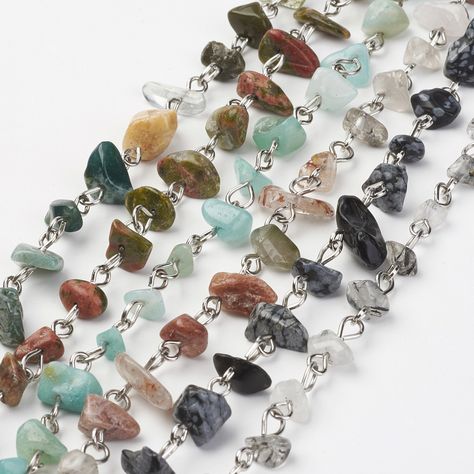 Chip Jewelry Gemstone, Gemstone Chips Jewelry Diy, Stone Chip Jewelry, Crystal Chip Jewelry, Gemstone Chip Jewelry, Gemstone Chips Jewelry, Chip Bead Jewelry, Chip Jewelry, Diy Gemstone Jewelry