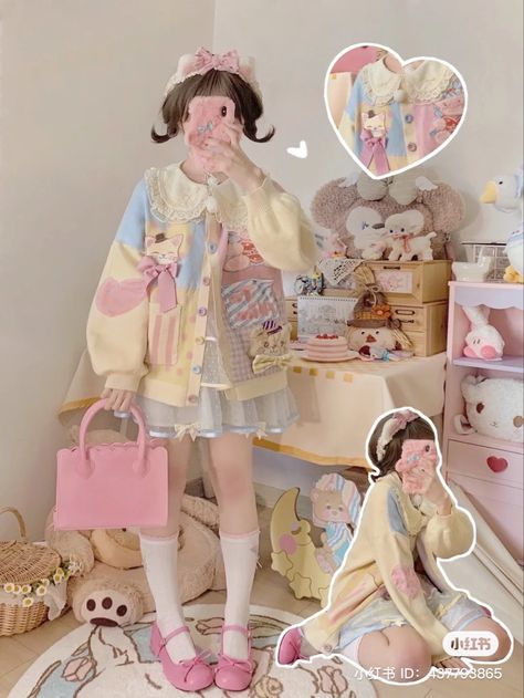 Harajuku Fashion Kawaii, Kawaii Outfit Ideas, Fashion Kawaii, Heavy Sweaters, Pastel Fashion, Kawaii Fashion Outfits, Foto Ideas Instagram, J Fashion, Really Cute Outfits