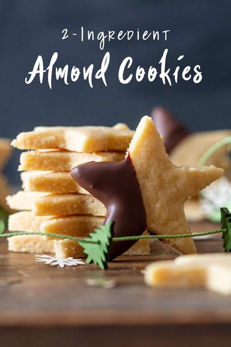 Healthy Christmas Cookies, Glutenfri Baking, Almond Meal Cookies, Almond Flour Cookies, Dairy Free Cookies, Postre Keto, Two Ingredient, Dessert Party, Almond Flour Recipes