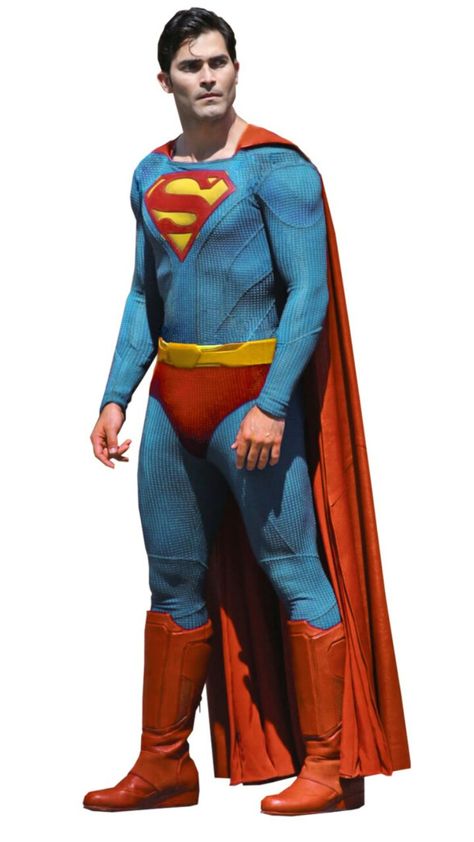 Tyler Hoechlin in classic Superman suit. Christopher Reeves, Superman The Movie, Christopher Reeve Superman, Superman Costume, Superman Pictures, Superman Gifts, Supergirl Superman, Superman Movies, Superman Family