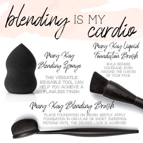 Mary Kay Online Party, Blending Contour, Mary Kay Liquid Foundation, Contour And Blush, Mary Kay Brushes, Foundation Blending Brush, Mary Kay Foundation, Liquid Foundation Brush, Mary Kay Marketing