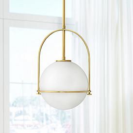 Hinkley Somerset 11 1/2"W Heritage Brass Mini Pendant Light Kitchen Planning, Mid Century Modern Chandelier, Heritage Brass, Pendant Light Styles, Globe Pendant Light, South Bank, Lighting Lamps, Mini Pendant Lights, Kitchen Pendants