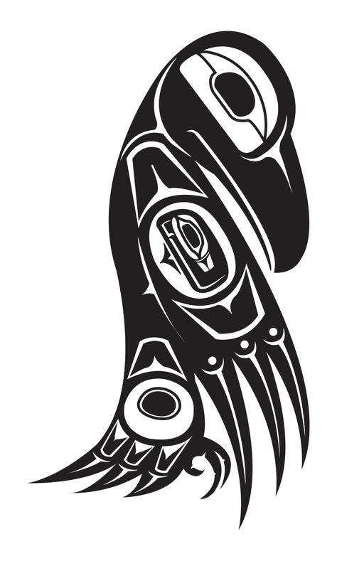 tlingit - DeviantArt Tatouage Haida, Raven Tattoo Meaning, Haida Tattoo, Arte Haida, Rabe Tattoo, Small Wave Tattoo, Indian Symbols, Native Artwork, Pacific Northwest Art