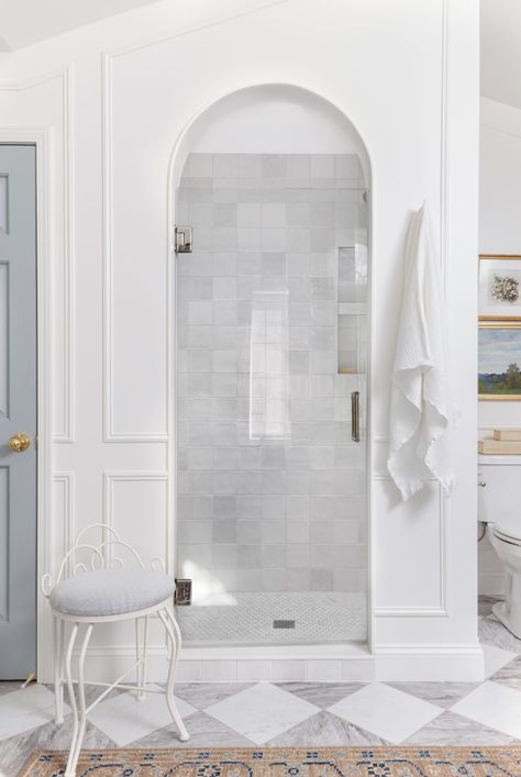 Bath Closet, Checkerboard Floor, Design Your Own Home, Set Sofa, Bathroom Design Inspiration, Primary Bathroom, Classic Bathroom, Primary Bath, Master Bath Remodel