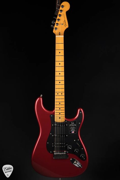 Fender American Ultra II Stratocaster HSS - Sinister Red American Ultra, Stratocaster Guitar, Fender American, Red Candy, Crochet Clothes, Electric Guitar, Guitar, Red