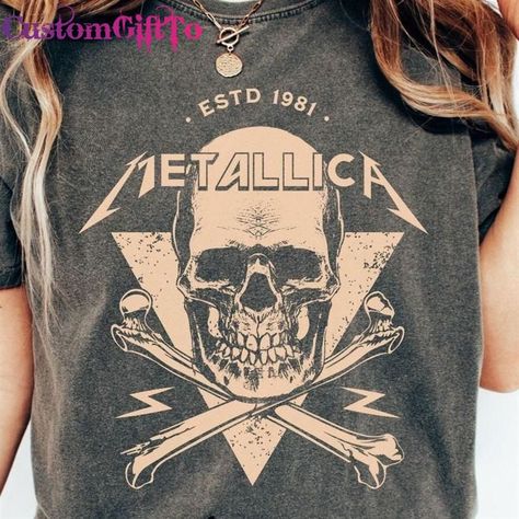 Comfort Colors Metallica M72 Tour Band T-Shirt Skull Shirt Sweatshirt Classic Check more at https://customgiftto.com/product/comfort-colors-metallica-m72-tour-band-t-shirt-skull-shirt-sweatshirt-classic/ Skull Shirt, Skull Shirts, Comfort Colors, Metallica, Hoodie Shirt, Band, Sweatshirts, T Shirt, Color