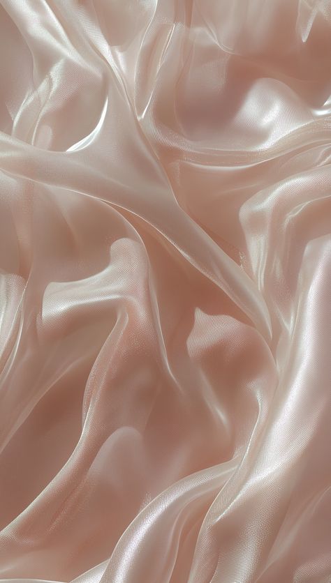 A close-up of the flowing, iridescent fabric texture, capturing its softness and shimmer in shades of pastel pink and cream. The focus is on delicate folds that create an abstract pattern reminiscent of water ripples or clouds. This design would be suitable for a background with a dreamy atmosphere, such as a wallpaper or digital art in the style of a soft, ethereal landscape. - Vave BG Soft Texture Aesthetic, Ethereal Graphic Design, Pearlescent Wallpaper, Ethereal Pattern, Ethereal Texture, Ethereal Wallpaper, Ethereal Fabric, Projector Ideas, Shades Of Pastel Pink