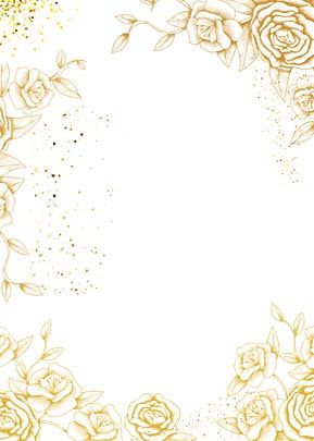 Golden Rose Background, Rose Gold Background For Invitation, White And Golden Background, Golden Floral Background, Rose Floral Background, Draw Wallpaper, Master Headboard, Royal Background, Gold Stationery