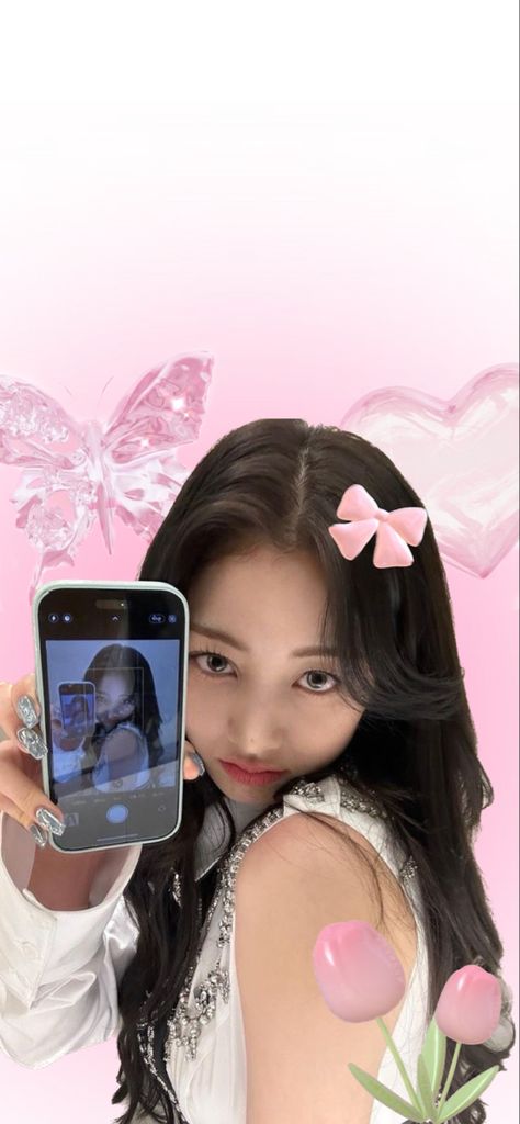 Phone Layout Lockscreen, Aesthetic Phone Layout, Jihyo Wallpaper, Phone Layout, Iphone Lockscreen, Twice Jihyo, Iphone Layout, Lockscreen Wallpaper, Aesthetic Phone