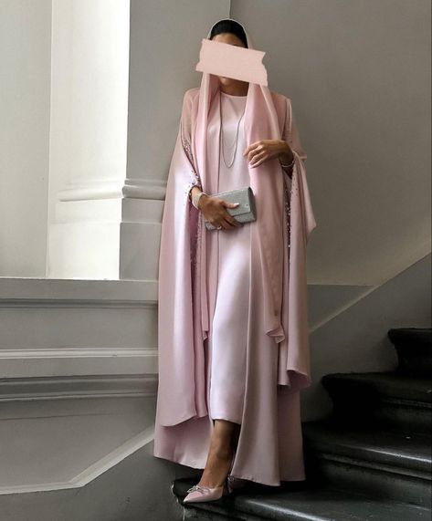 Saudi Arabia Outfit, Classy Abaya, Work Abaya, Party Abaya, Pink Abaya, Elegant Abayas, Abaya Designs Latest, Abaya Fashion Dubai, Abaya Outfit