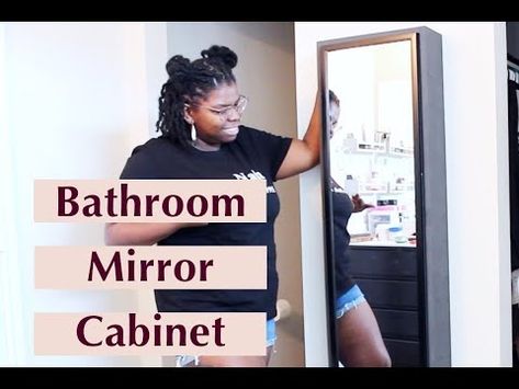 How to Build DIY Mirror Storage Cabinet - YouTube Diy Mirror Cabinet, Mirror Storage Cabinet, Mirror Storage, Mirror Cabinet, Diy Mirror, Mirror Cabinets, Diy Blog, Bathroom Organization, How To Build