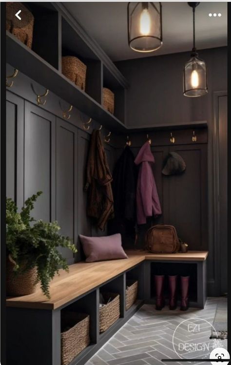 Boot Room Utility, Mudroom Remodel, Mudroom Decor, Mudroom Design, Mud Room Storage, Boot Room, Home Entrance Decor, House Entrance, House Inspo