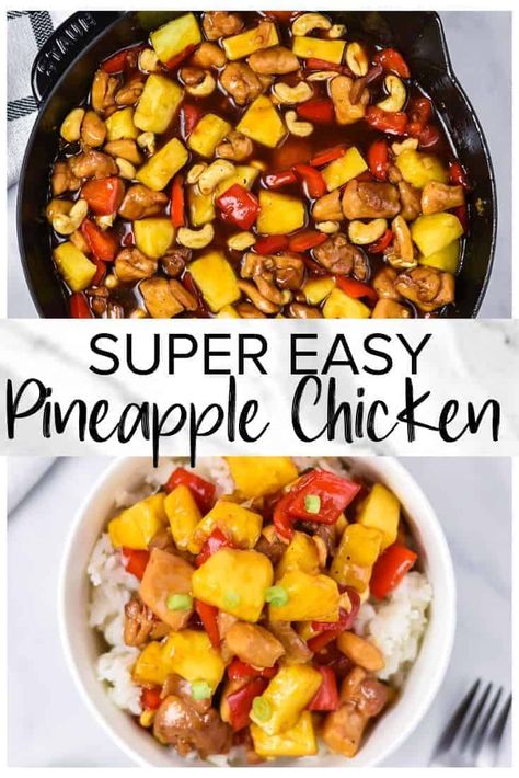 Easy Pineapple Chicken, Pineapple Chicken Recipe, Pineapple Chicken Recipes, Pineapple Sauce, Pineapple Recipes, Pineapple Chicken, Chicken Dishes Recipes, Crockpot Chicken, Chicken Dinner Recipes