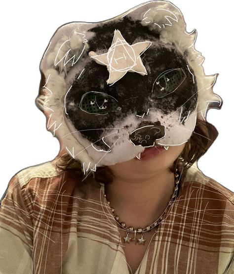 Therian Mask, Cat Mask, Mask Making, Ferret, Mask, Collage, Pins