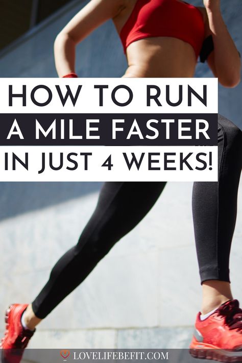 How to run a mile faster in just 4 weeks How To Train To Run A Mile, Improve Running Speed, How To Improve Running, Running Workout Plan, Long Distance Running Tips, Track Workouts, Fitness Goal Setting, How To Get Faster, Beginner Running