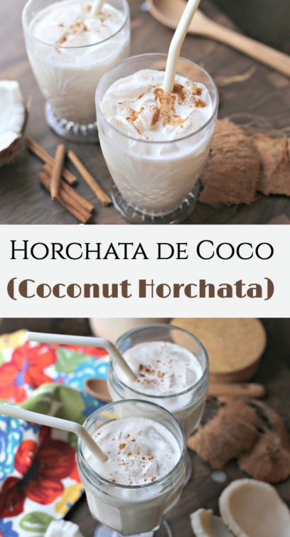 Coconut Horchata, Agua Horchata, Sweet Coconut Rice, Rice Drink, Food Filipino, Horchata Recipe, Mexican Drinks, Homemade Breads, Dominican Food