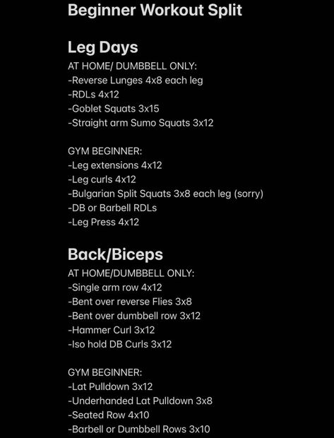 3 Day Workout Split Dumbell, Dumbbell Only Workout Plan, 3 Day Split Workout, 3 Day Split, Weightlifting Routine, Split Workout, Pull Day Workout, Gym Plans, Workout Split