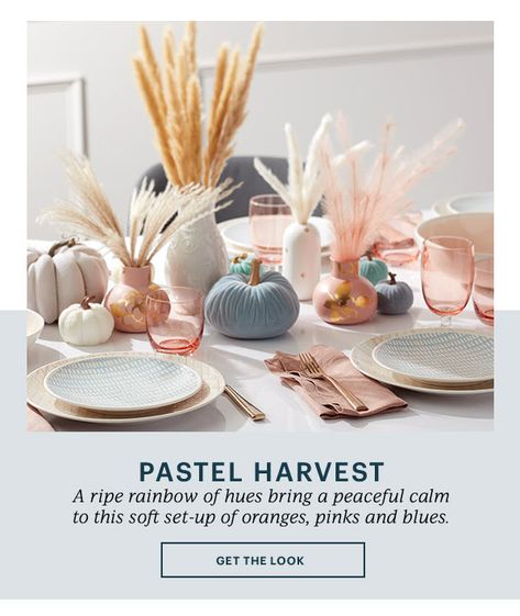 Pink Thanksgiving Table, Pastel Fall Decor, Blue Thanksgiving Table, Thanksgiving Table Scape, Pink Fall Decor, Pastel Autumn, Blue Thanksgiving, Pastel Fall, Pink Thanksgiving