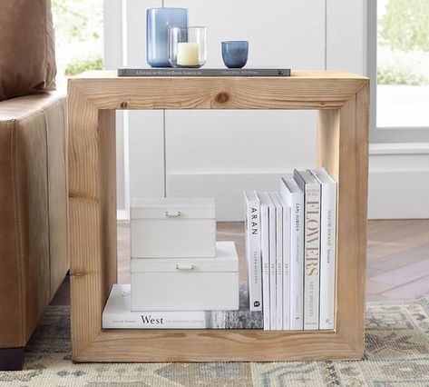 Decorate with Wood and White - So Much Better With Age Couch End Table, Reno House, Reclaimed Wood Console Table, Birds Wings, Geometric Construction, Glass End Tables, Wood End Tables, Wood Console Table, Room Planner