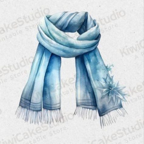 Watercolor Winter Scarf Clipart JPG Scarf Clipart, Autumn Watercolor, Watercolor Winter, Art Scarves, Fall Watercolor, Watercolor Set, Watercolor Images, Painting Crafts, Winter Scarf