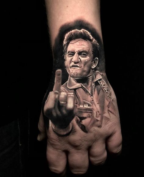 Cash Tattoo, Psychobilly Girl, Johnny Cash Tattoo, Rock And Roll Tattoo, Pretty Hand Tattoos, Inked Tattoo, Clock Tattoo, Inked Magazine, Classy Tattoos