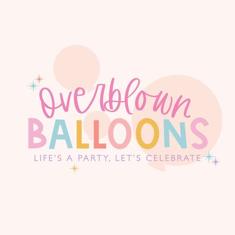 did a little color refresh for @overblownballoons 🤩 We're starting work on her BRAND NEW WEBSITE and before we jumped into that we decided to do a quick color swap!! Cutest colors ever!! . . . . . . . . #logodesign #logocreation #logographicdesign #cutecolors #color #cutedeisgn #cutecanvaideas #graphicdesign Balloon Logo, Glow Getter, Business Stickers, Logo Creation, Baby Gym, Top Secret, New Website, Business Branding, Graphic Design Logo